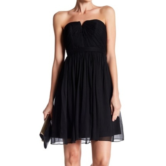 J. Crew Dresses & Skirts - J. Crew Black Silk Chiffon Party Dress 12